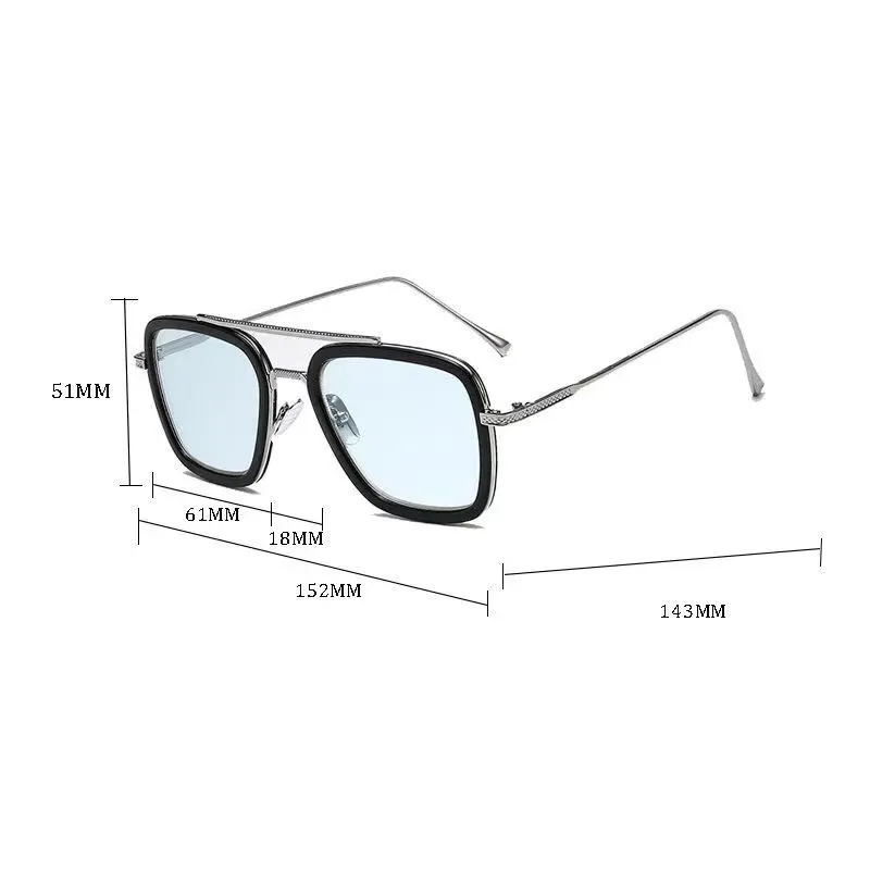 Occhiali da sole designer uomo classici moda lusso eleganti_voghion.com