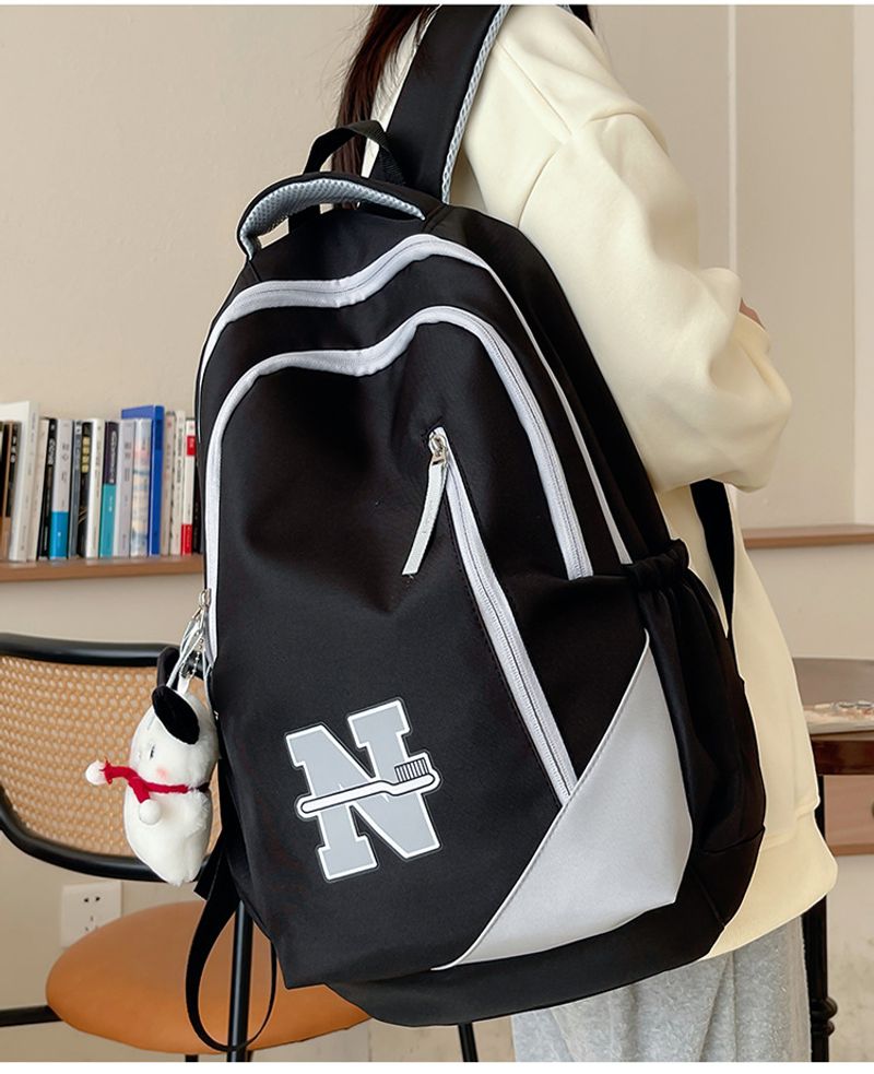 Mochila masculina e feminina de grande capacidade, à prova d'água, resistente ao desgaste, bolsa de viagem para curta distância ao ar livre, simples e_voghion.com