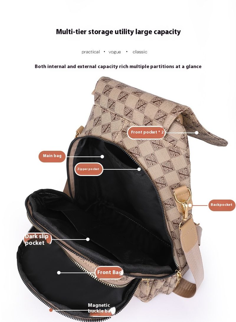 British New Fashion European American Style Retro And Trendy Bra Bag Dual-use Women's Backpack_voghion.com