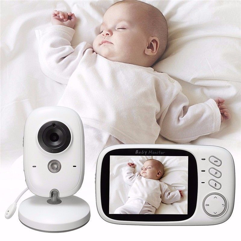 HD 720P Wireless Baby Monitor - Two-Way Audio, Night Vision, Temp Monitoring, Rechargeable_voghion.com