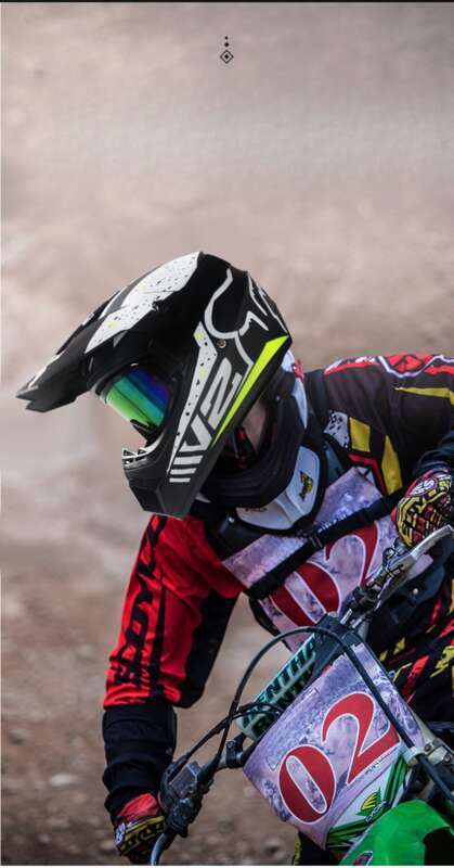 Casco da motocicletta Go Kart per adulti piccolo e leggero in ABS fuoristrada, casco da moto colorato_voghion.com