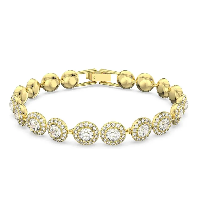Braccialetto Angel Fashion Designer, serie di gioielli Crystal Mosan Dia, finitura oro rosa_voghion.com