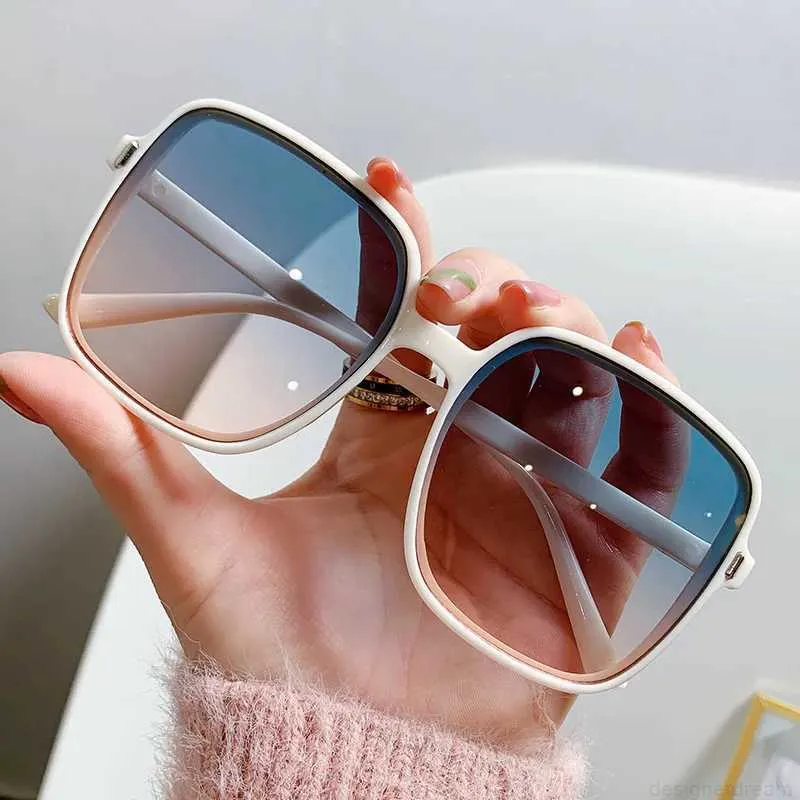 Designer New Oversized Designer Rectangle Sunglasses Women's Costa Sunglasses Men Fashion Square Sun Glasses Men's_voghion.com