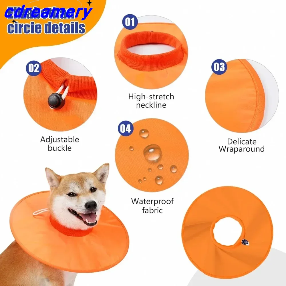 Medical Recovery Collar For Dogs, Soft Conical Collar For Dogs After Surgery, Adjustable And Breathable Collar For Large/medium/small Dogs_voghion.com