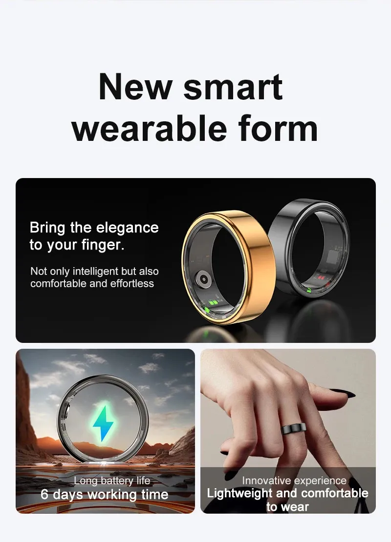 Ola Espirte est Technology Health Smart RIng Fiess Trackers Ring heart Rate Monitor Sleep for Xiaomi Sr200 M1 R3 240507_voghion.com