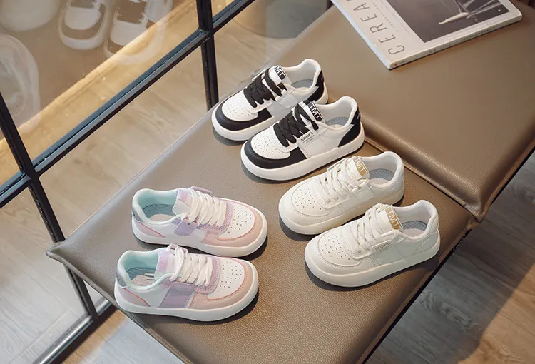 Zapatillas deportivas antideslizantes con cordones para niños y niñas, informales, con suela bonita, para primavera y otoño, talla 26_voghion.com