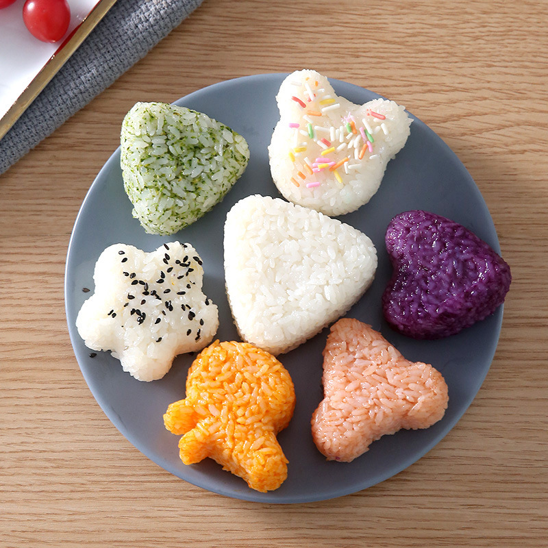 Cartoon-Form-Set, Roll-Sushi-Reisbällchen, Bento-Pressform, japanische DIY-Werkzeuge, Küchenzubehör_voghion.com