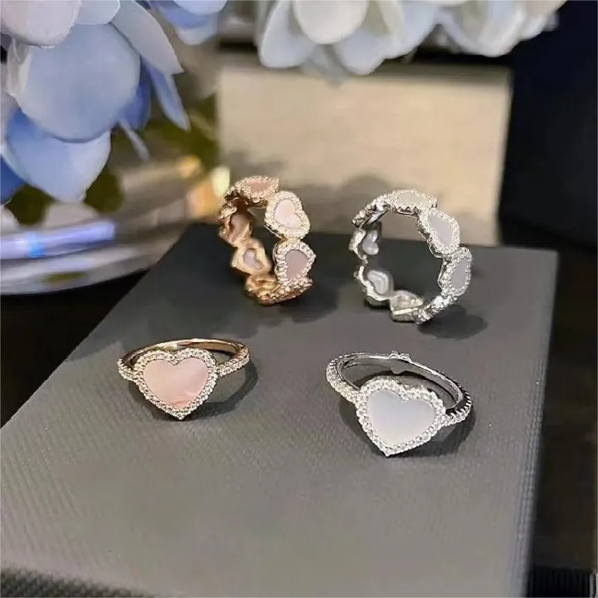 Une marque amour coeur bracelet concepteur pour les femmes charme perle élégant coeurs roses diamant turquie cohérent tennis ongles_voghion.com