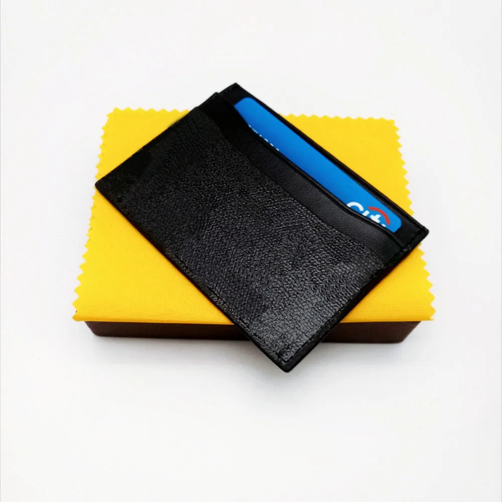 Portafoglio di alta qualità per uomo e donna, porta carte di credito, classico, mini, sottile, in tela rivestita, con scatola_voghion.com