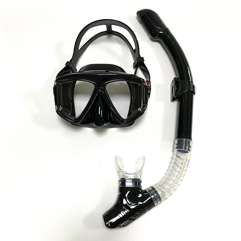 Snorkelkit Dykglasögon för vuxna, silikonspeglar med stor båge, kan utrustas med MYA-linser för snorkling._voghion.com