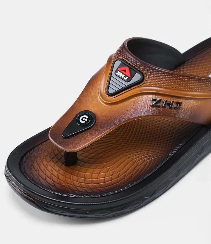 Men's Platform Beach Sandals Indoor Outdoor Walking Slippers_voghion.com