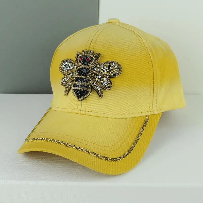 Kids Korean Versatile Duck Tongue Net Red Spring and Autumn Sunshade Sun Hat Fashion Little Bee Drill baseball cap_voghion.com