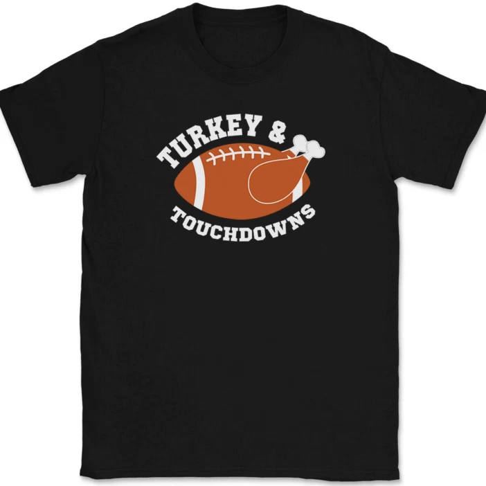 Truthahn Touchdown T-shirt Lustiges Thanksgiving Geschenk_voghion.com