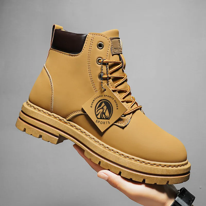 2024 Winter Nieuwe Heren Trendy Dikke Bodem Martin Laarzen Gratis Verzending_voghion.com