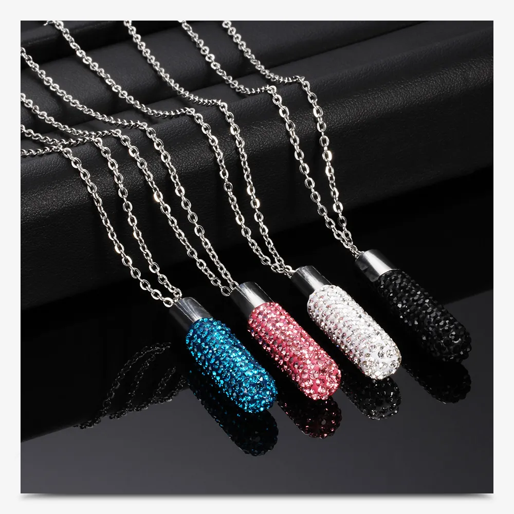 Titanium Steel Lipstick Pendant Necklace For Women Stainless Steel_voghion.com