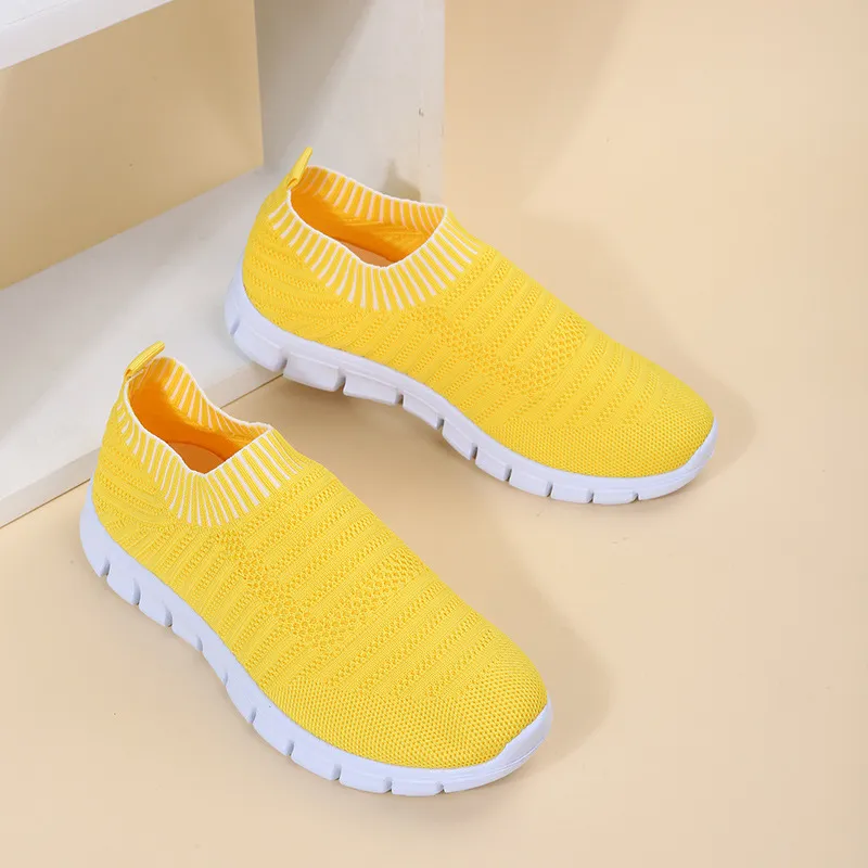 Sneakers da camminata donna traspiranti con suola platform_voghion.com