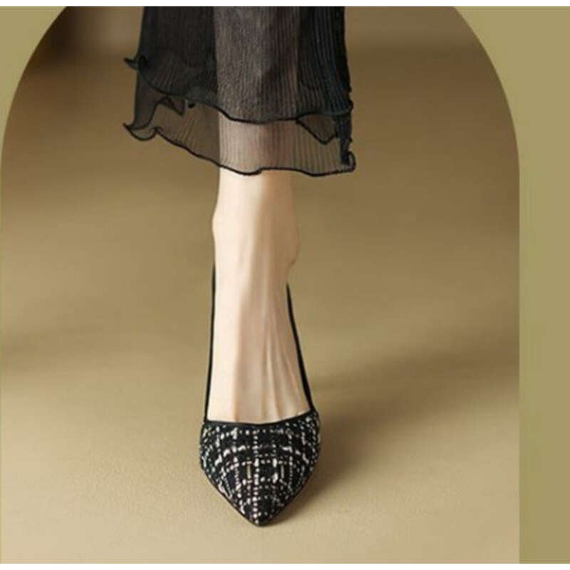 Frühlings- und Herbstmode, kleiner, duftender Stil 2025, feine, spitze Schuhe mit hohem Absatz_voghion.com