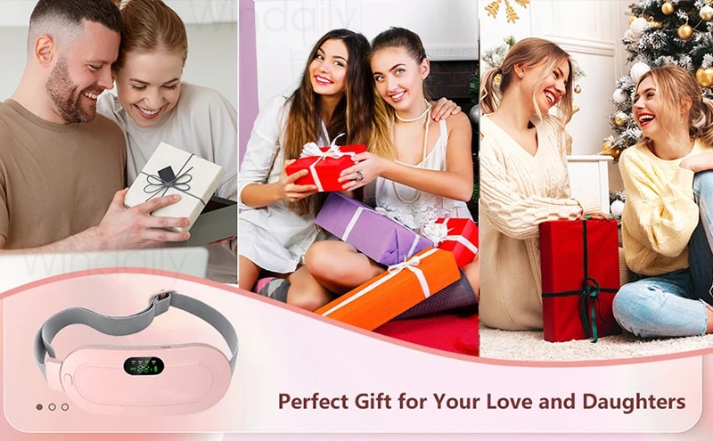 Beauty Care shop Heating Electric Menstrual Pad Smart Warm Palace Belt Abdominal Belly Vibration Massager Period Pain Relief Wa_voghion.com
