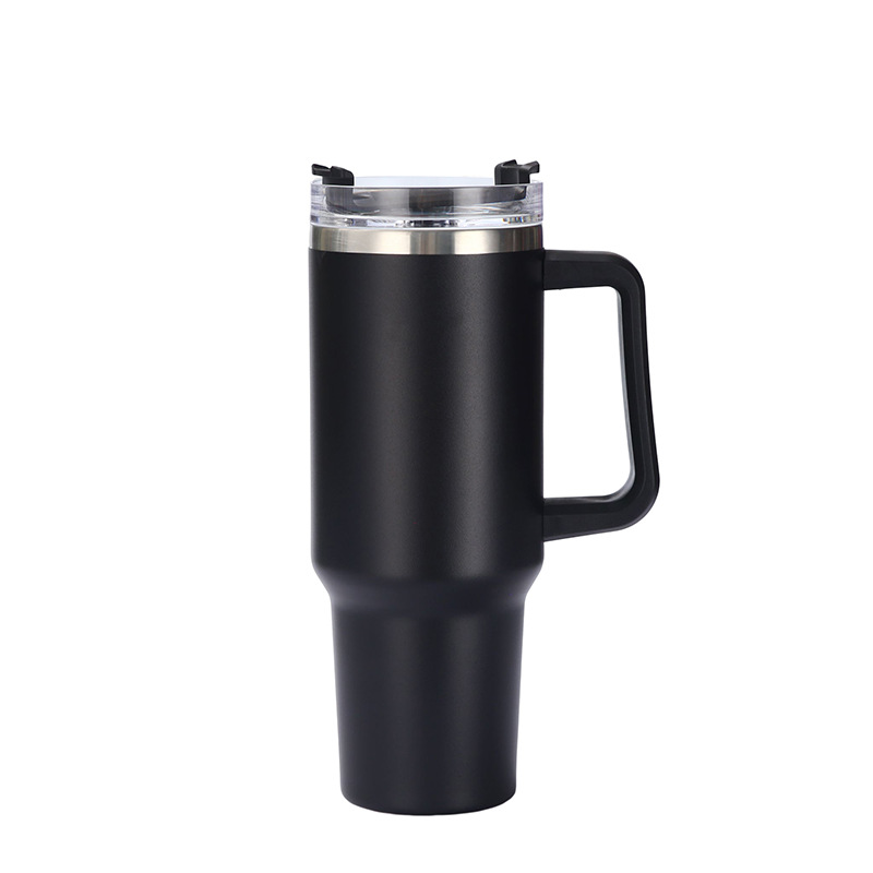 40 oz. Mit Logo Edelstahl Thermos Griff Wasserglas mit Deckel und Strohhalm Bierglas Auto Reise Wasserkocher Outdoor Wasserflasche_voghion.com
