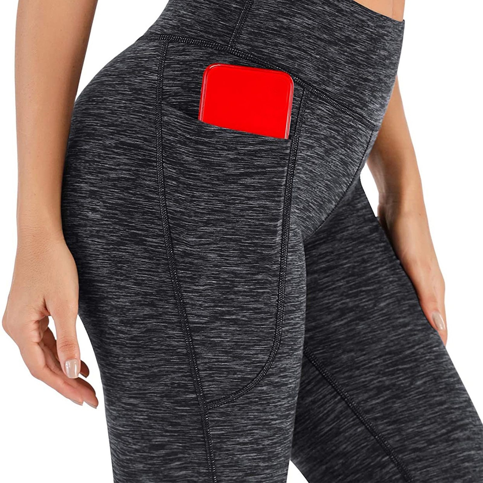 Kadın Yüksek Bel Geniş Paça Pantolon Modası ve Popüler Yoga Geniş Paça Pantolonu_voghion.com