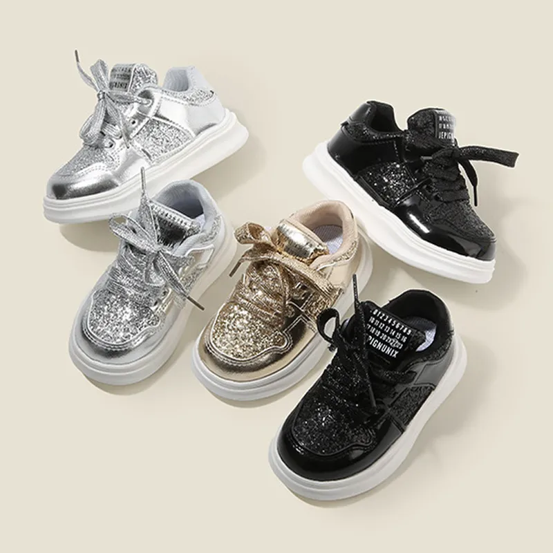 Kids Spring Autumn Toddler Girls Running Sport Sneakers Baby Children Boys Shoes Happysteps Casual Flats Glitter Soft_desvips.com