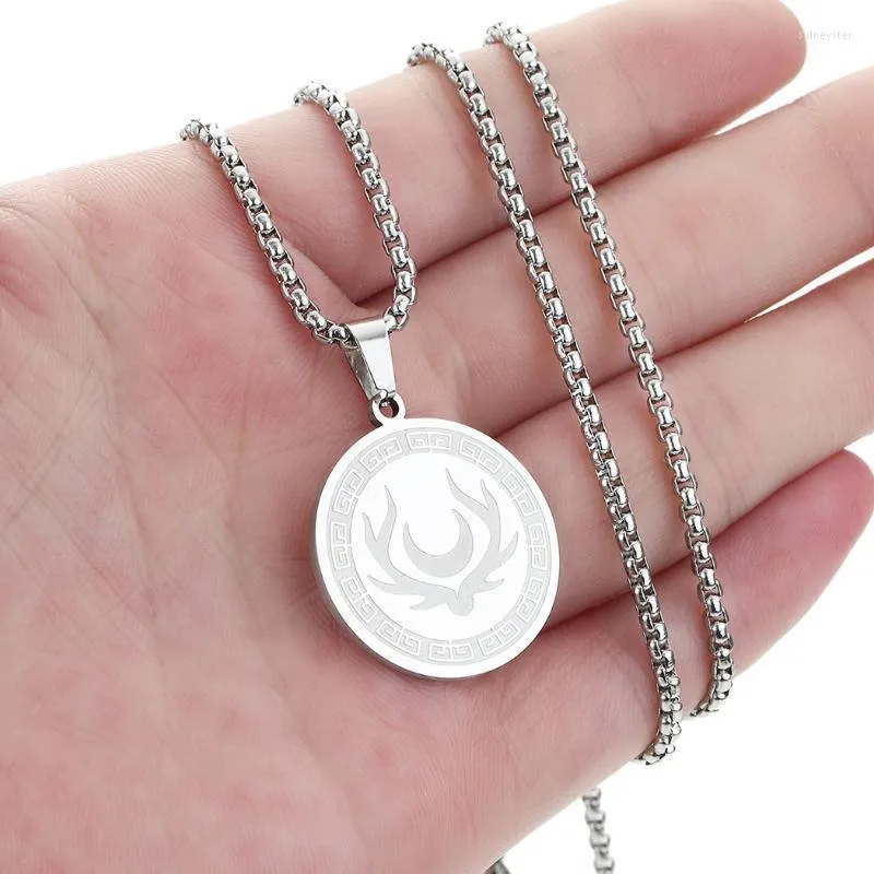 Collana con pendente simbolo dea della luna amuletto donna uomo_voghion.com