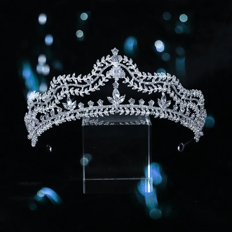Sieraden Goud Zilver Kleur Barok Vintage Zwart Tiara's En Kronen Parels Kristal Prinses Diademen Bruids Dames Bruiloft_voghion.com