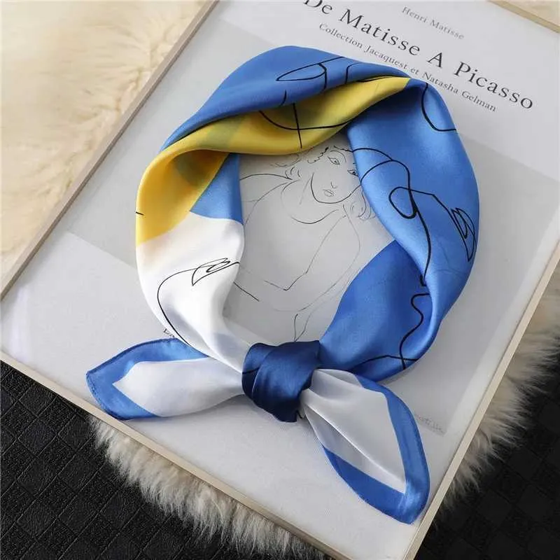 2025 Seidenschal Print Kopftuch Katze Haar Wrap Halstuch Weibliche Satin Quadrat Schal Für Frauen Stirnband Foulard Hijab_voghion.com