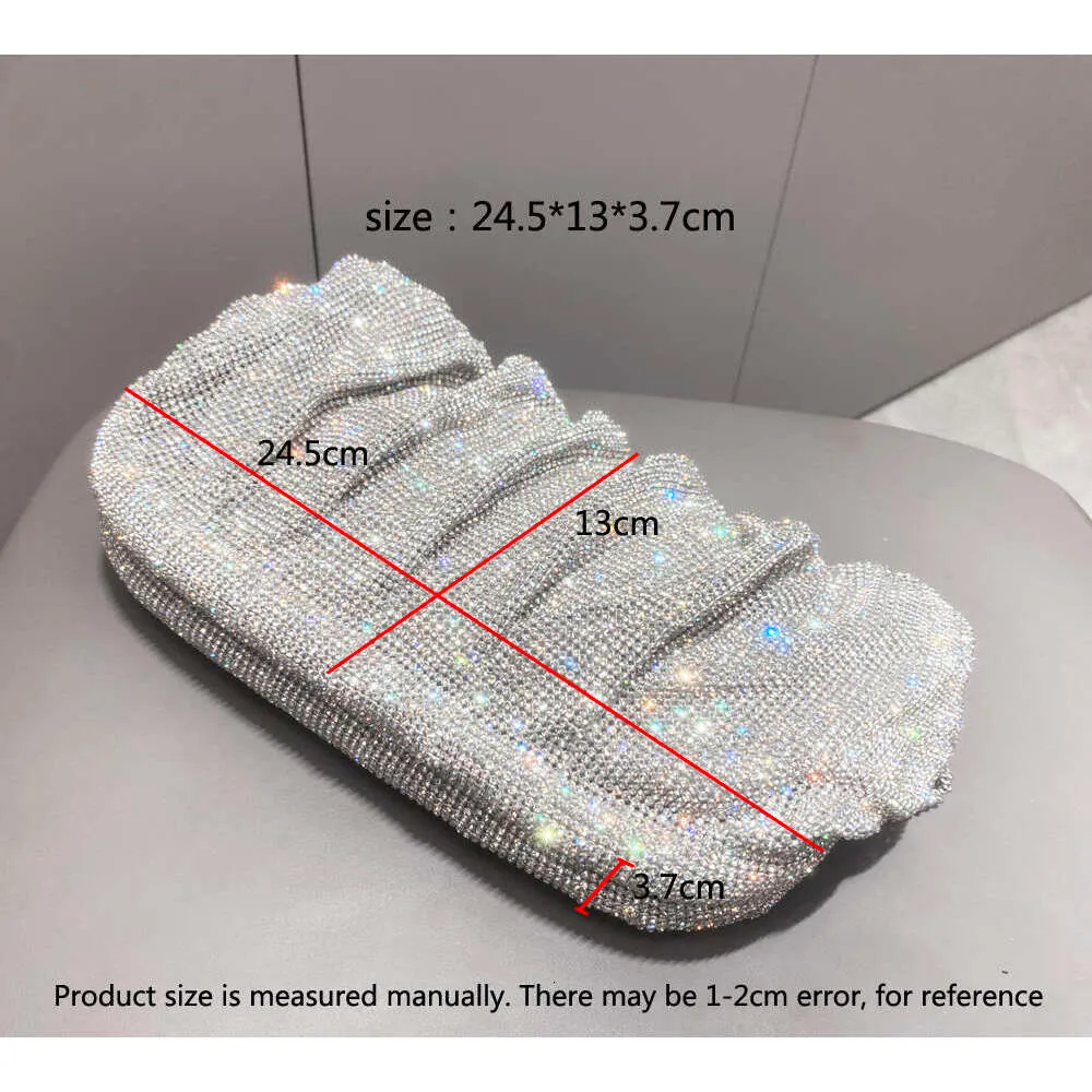 Robe de soirée Rhies à poignée brillante, nouveau portefeuille pliable et sac à main de créateur pour fête de mariage de haute qualité_voghion.com