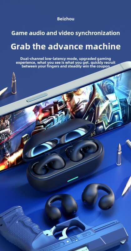 T7500 Bone Conduction Clip Type True Wireless Non In High Sound Quality Sports Ear Hanging Bluetooth Earphones_voghion.com