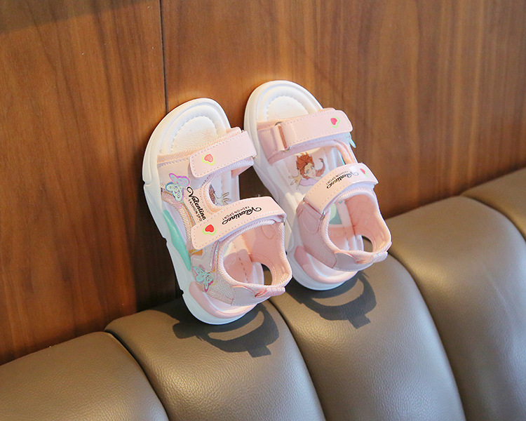 New Children's Beach Shoes Cartoon Little Girl Princess Shoes Soft Soled Baby Shoes_voghion.com
