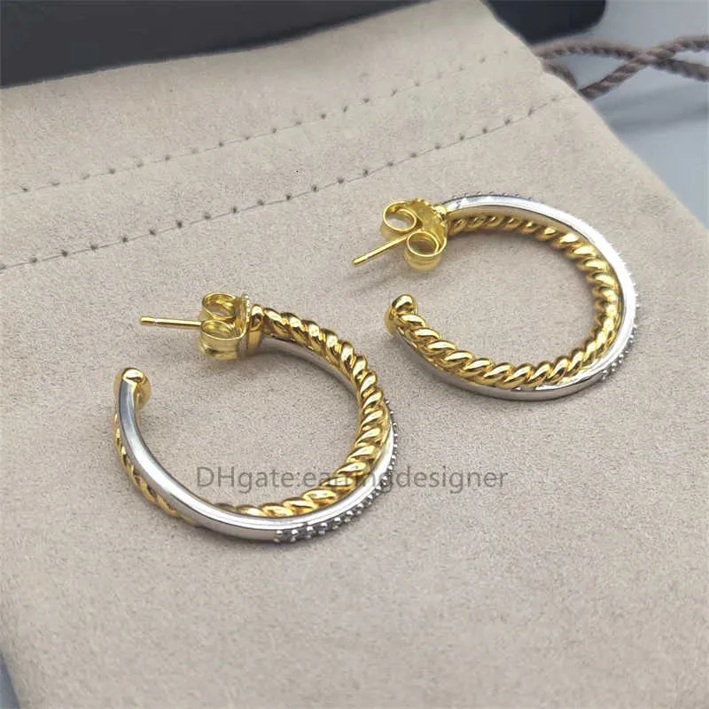 Draht ohrringe versand designer kostenloser schmuck bijoux frau mode ohrring Twisted Hsc Gold Haken Schnalle Ohrringe in_voghion.com