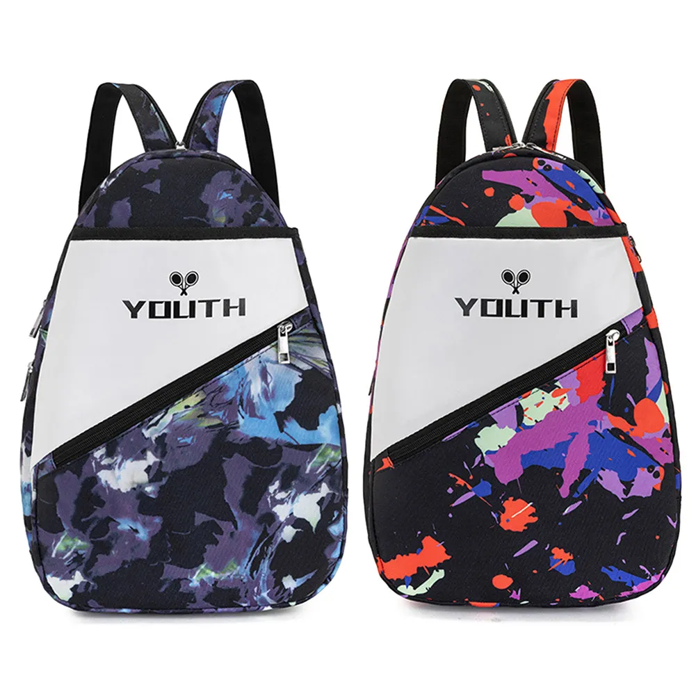 Sac à dos Oxford pour raquette de tennis, grande capacité, sacs de sport de badminton, multifonctionnels, résistants à l'usure, avec fermeture éclair, pour l'extérieur_voghion.com