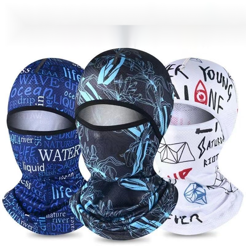 New summer headgear with ice silk, sun UV protection, riding face mask, cool, quick drying, breathable outdoor helmet_voghion.com