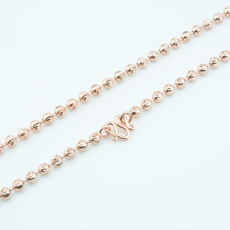 Roségoldene Perlenkette Für Damen Mit Verschluss_voghion.com
