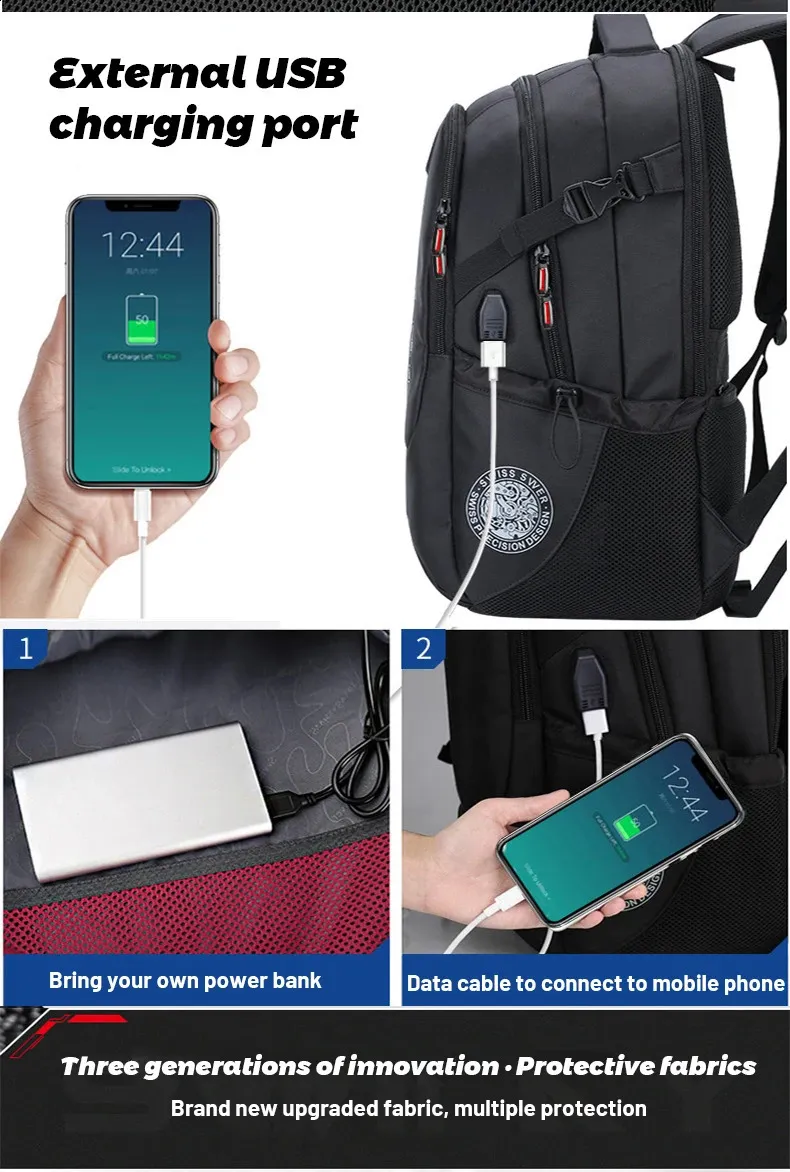 17Laptop For Men USB Port Travel Backpack School Bag Waterproonti Theft Backpacks Women Bag Pack Mochila 240726_voghion.com