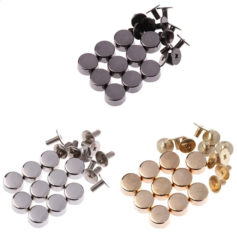 10 komplektų apsauga nuo dilimo, apatinės smeigės, kniedės, „pasidaryk pats“ odinės sagos, krepšių furnitūra, krepšio kojelės, varžtai, diržo priedai 240805_voghion.com