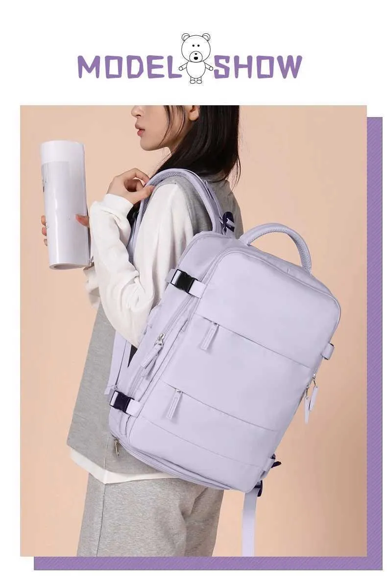 17 Laptop Multifunktions Reise Rucksack Mode Student Buch Taschen Große Kapazität Travelg Tasche USB Lade Mochila_voghion.com