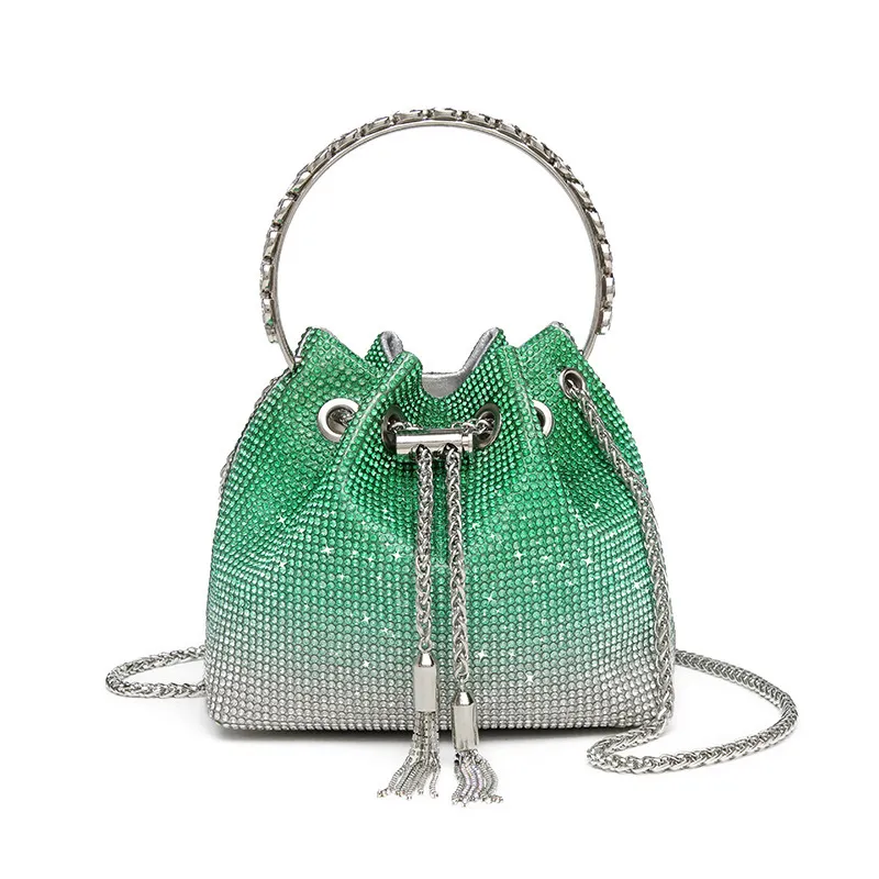 Borsa con strass primavera estate 2025 - Pochette a tracolla e a spalla da donna firmata con spedizione gratuita, catena di cristalli glamour_voghion.com