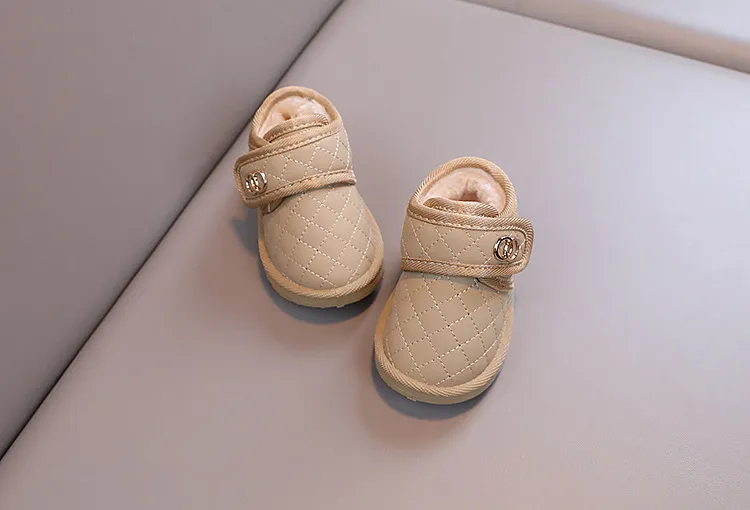 Bottes de neige chaudes d'hiver pour bébés garçons et filles Cutefeet Chaussures décontractées pour enfants Chaussures d'extérieur antidérapantes Plus Cachemire_voghion.com