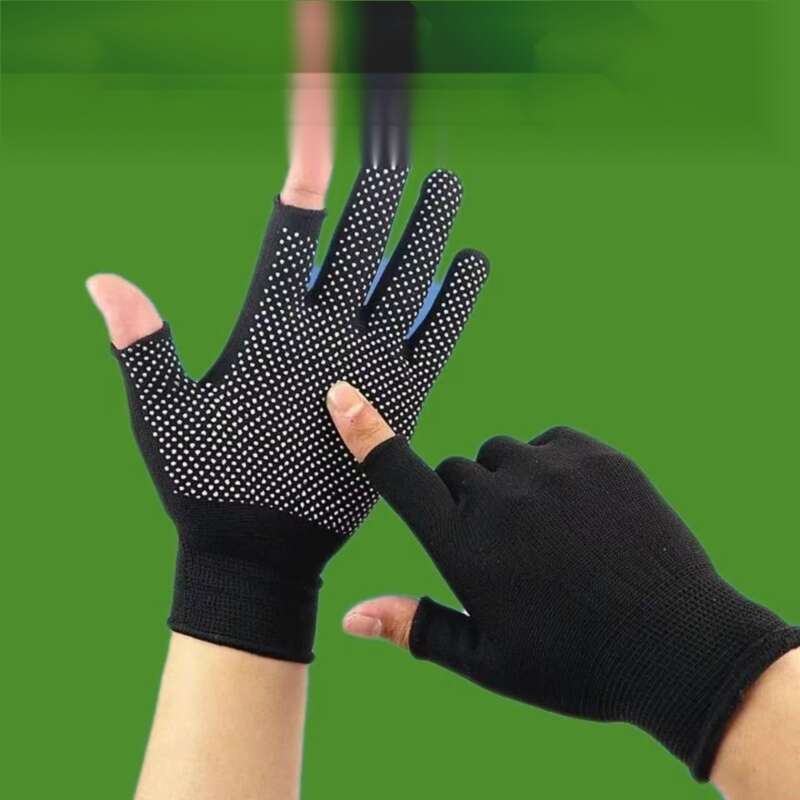 Novas luvas universais para pesca com isca antiaderente, corte de meio dedo, antirriscos, resistentes ao desgaste, à prova d'água_voghion.com