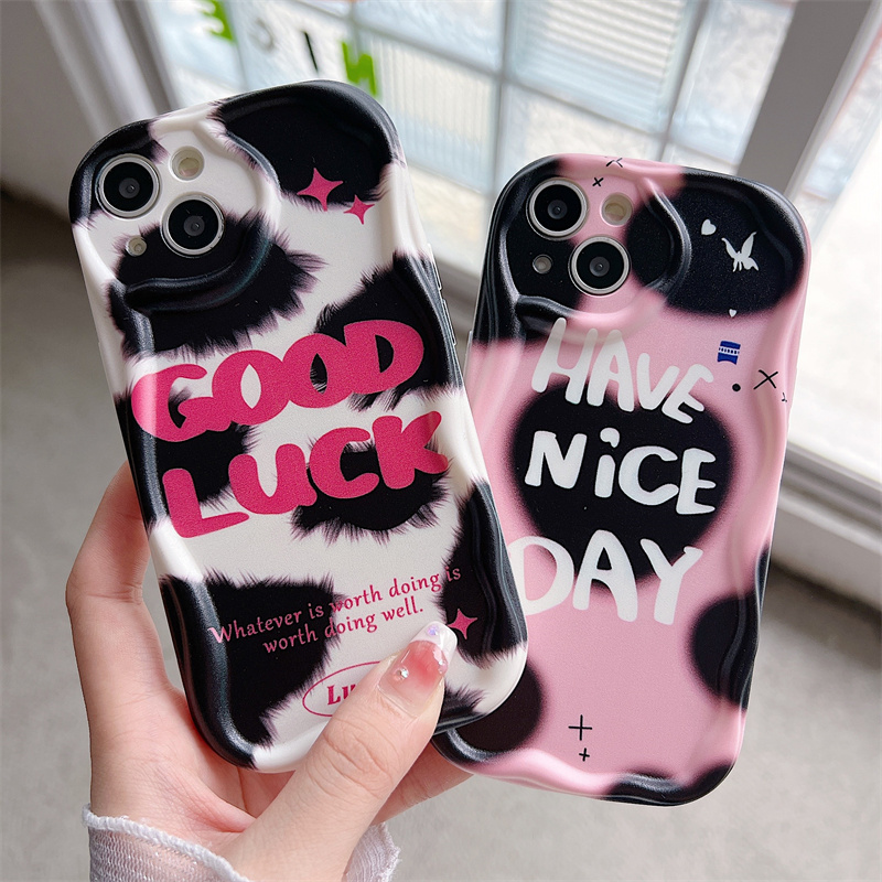 Clear Phone Case Aesthetic 3d Wave Pattern For Infinix And Tecno_voghion.com