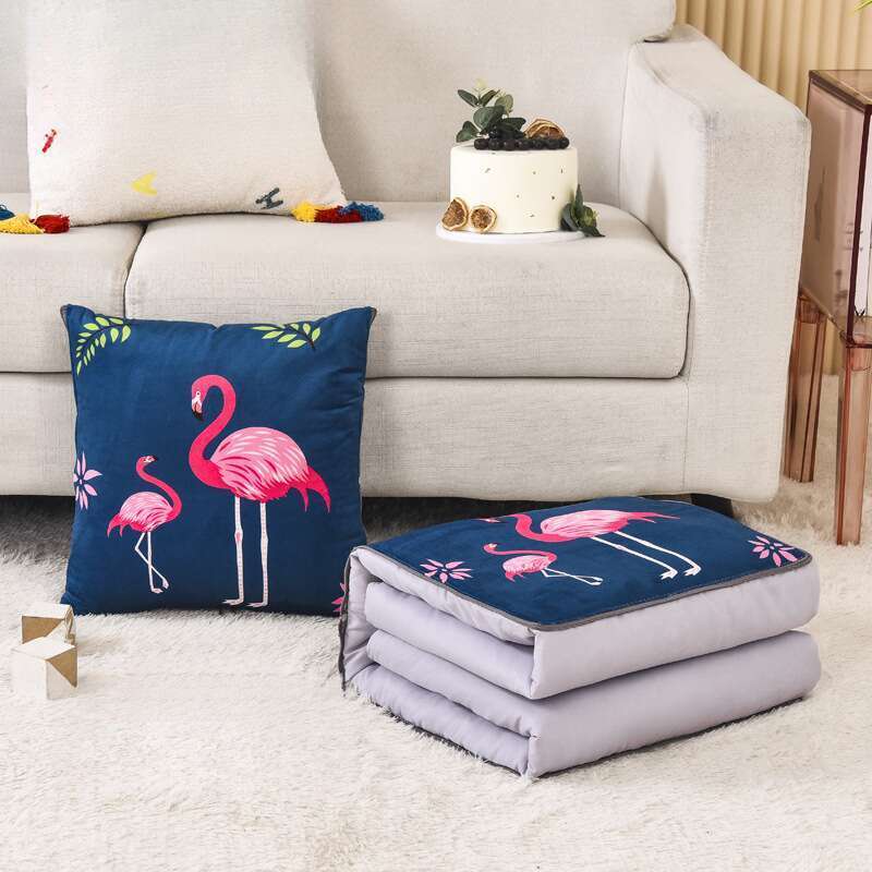 spring And Summer Dual-use Office Nap Pillow, Gift Cushion, Folding Multifunctional Air Conditioner_voghion.com