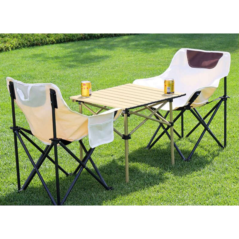 Udendørs sammenklappelig transportabel kyllingerullebord Picnicbord og stolebod Picniccampingudstyr fuld af_voghion.com