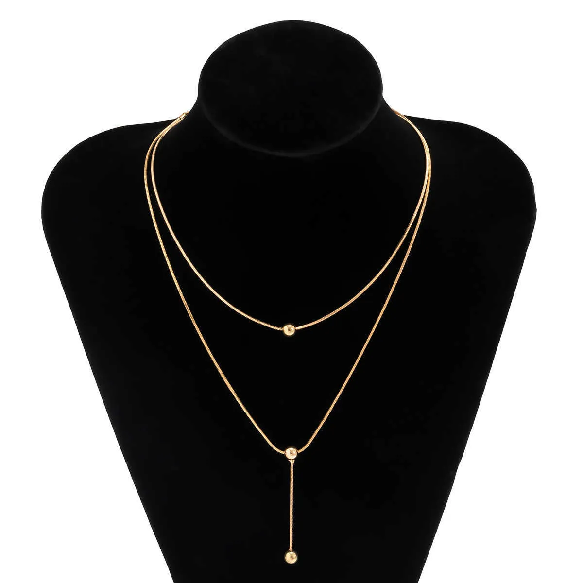 Collane Vintage Boho Oro Colore Multistrato Choker Collana Pendente Piuma per Donne Gotico Retro Encanto Collo_voghion.com