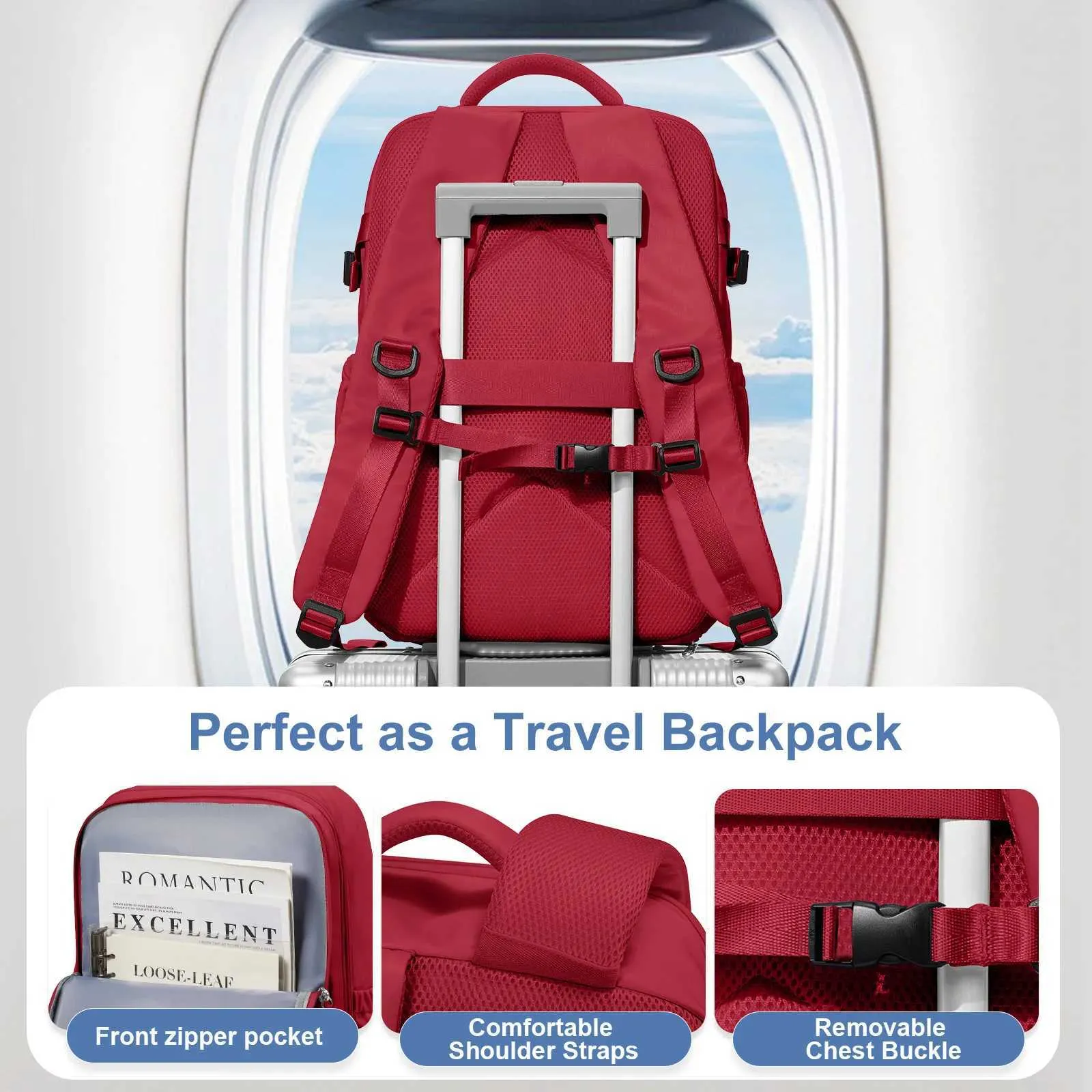 Waterproof Women's Travel Backpack And Casual School Daypack_voghion.com