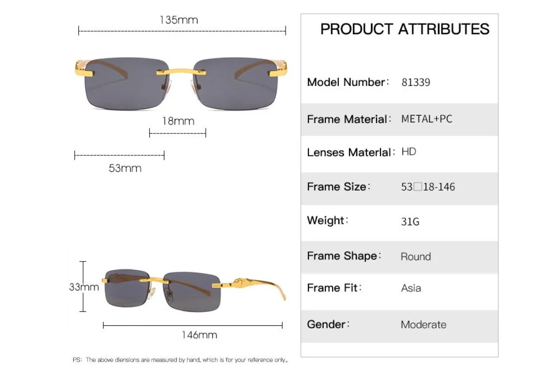 Lunettes de soleil de sport de style français pour hommes, mode écologique, homme et femme, verre sans monture, rétro, vintage, or_voghion.com