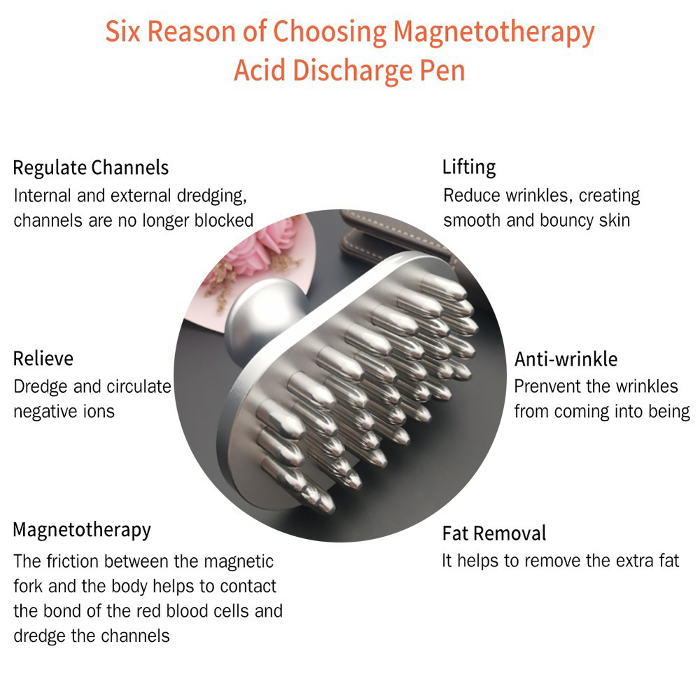 7000Gs Magnetic Massage Comb Gua sha Acupressure Trigger Point Massager Anti Cellulite Slimming Magnetotherapy Acid Discharge_voghion.com
