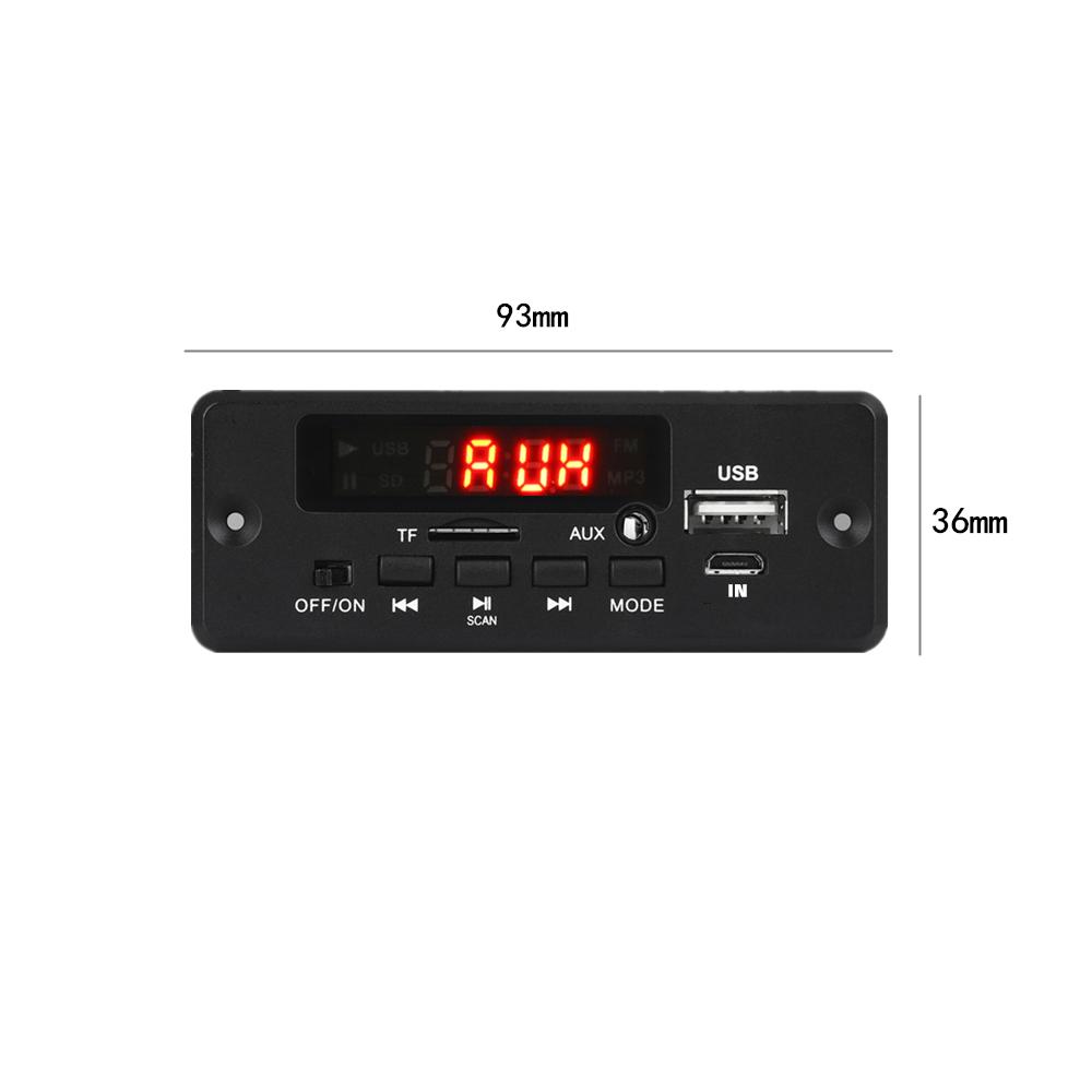 2*25W Verstärker Bluetooth 5,0 MP3 Player Decoder Board 12V Auto FM Radio Modul Unterstützung TF USB AUX freisprecheinrichtung Anruf Rekord_voghion.com