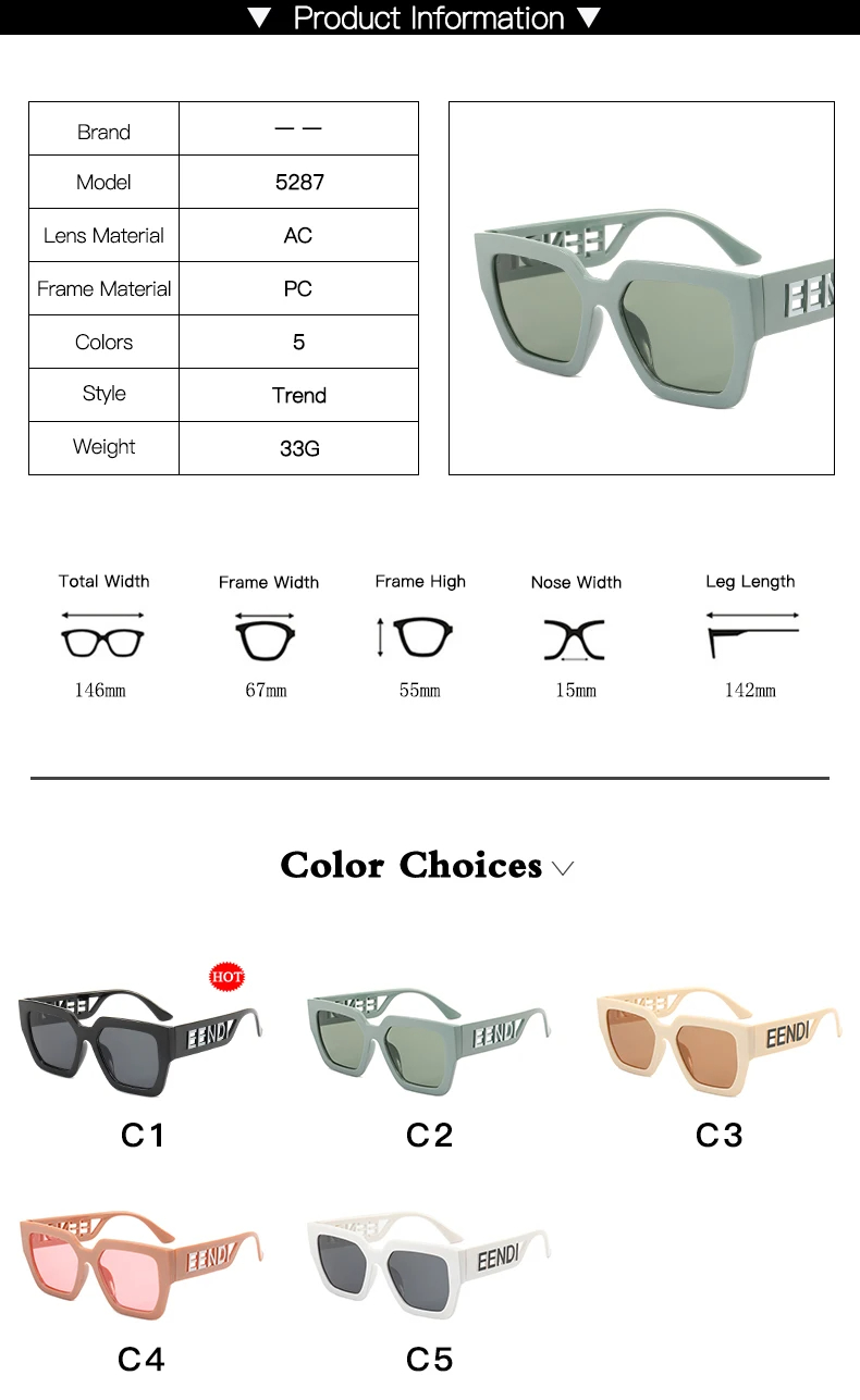 Brand Designer Women Sun Glasses  Trendy Oversized Square Men Sunglasses Retro Hollowed Letter Eyewear UV400 Goggles_voghion.com
